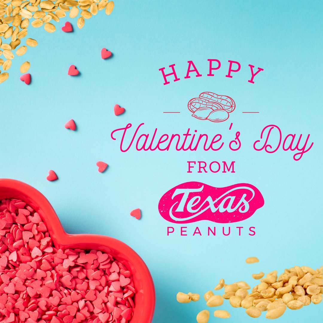 Happy Valentine’s Day from TPPB. Friendly Reminder: nothing says 'I love you' more than a bag of peanuts. 🥜❤️ • • • #TexasPeanuts #TexasPeanutProducersBoard