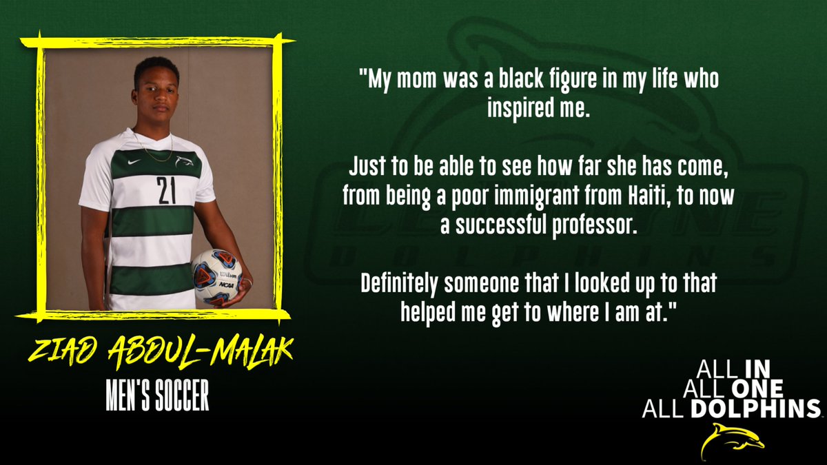 LeMoyneDolphins's tweet image. During Black History Month, @LeMoyneMSOC sophomore Ziad Abdul-Malak shares an example of someone who has inspired him.

Let us continue to learn from one another, and strive to uplift those around us.