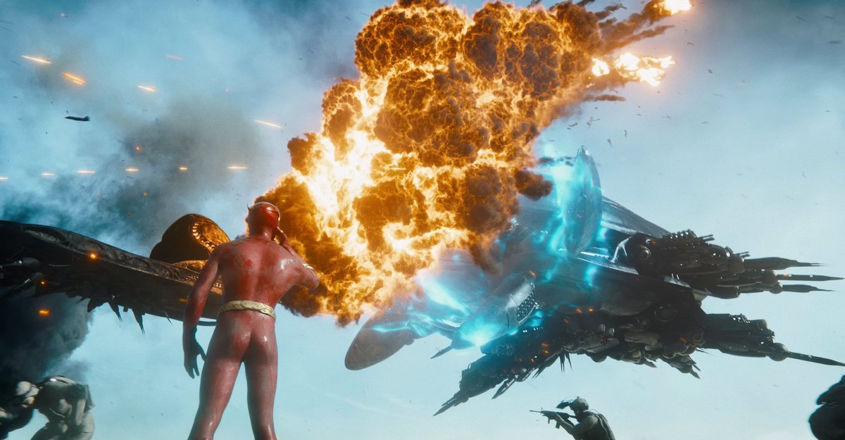 NebsGoodTakes's tweet photo. loved the flash trailer but it's ok to admit these shots look like arkham photo mode btw https://t.co/3MvXC6pqhv
