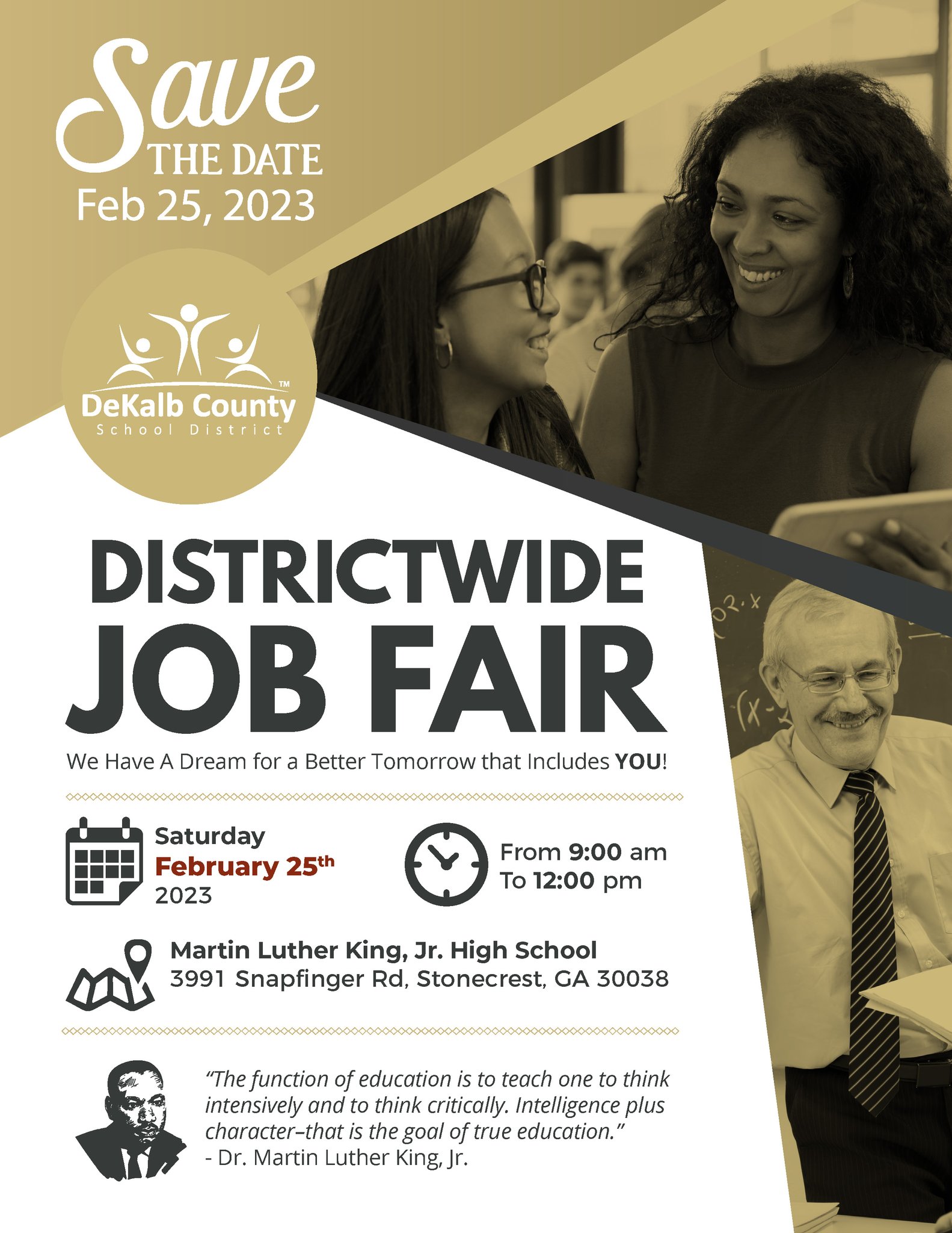 DeKalb Schools, GA on Twitter "SAVE THE DATE Feb. 25, 2023