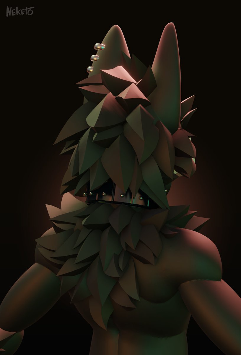 still mega wip VRChat avatar for <a href="/RooshkaGrape/">Rooshka</a>!!

He's spooky but in the hot way