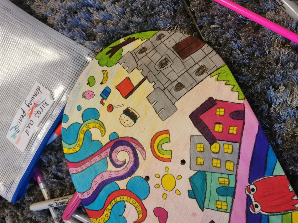 PeelyClare's tweet photo. Jade's first art commission, a unique skateboard for her cousin, Frankie 🛹😊
She's spent hours today on this, bless her!
Looks amazing! https://t.co/MhuxKXspHC