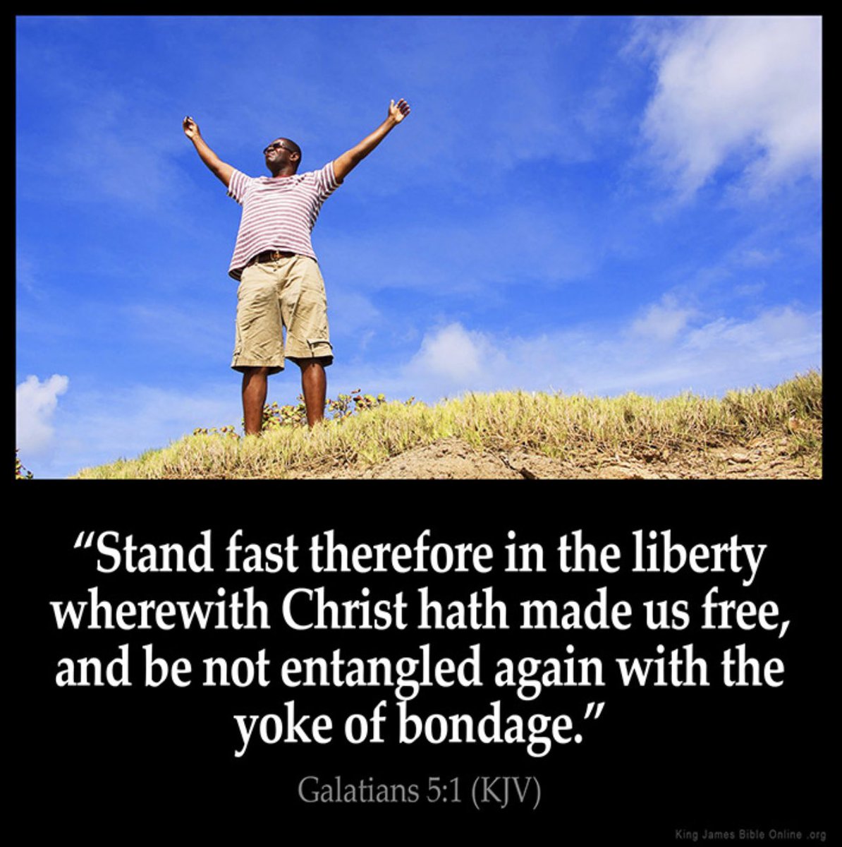 One_Of_His's tweet image. Galatians 5:4 KJV
Christ is become of no effect unto you, whosoever of you are justified by the law; ye are fallen from grace.
#StandFast in #faith in #Jesus