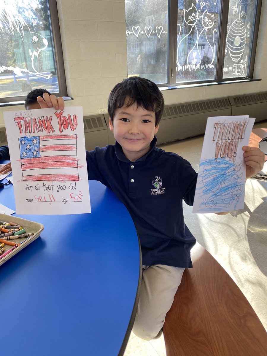 PrincetonAcadSH's tweet photo. Thank you to our loving LS students for coloring and writing cards for those serving in our armed forces and first responders in honor of #ValentinesDay #HeCanBe #WeAreSacredHeart #LoveisOurMission https://t.co/eawj2Jc41m