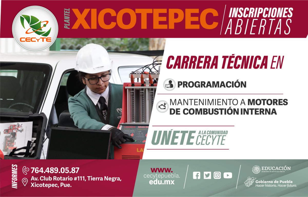 ¿Quieres formar parte de la gran #FamiliaCECyTE? Ésta es tu oportunidad.🫶✍️👩‍🏫
Ya estamos en proceso de admisión, corre por tu ficha y no te quedes fuera.🤟🏃 #SomosCECyTE #CECyTEdeDiez