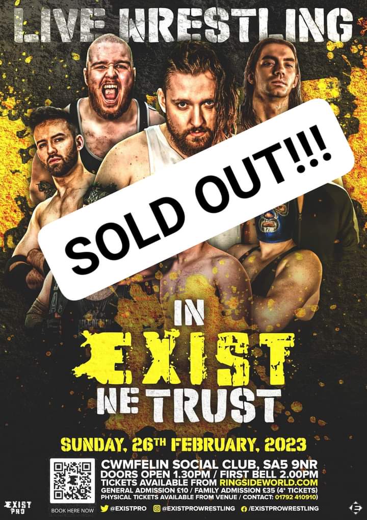 OUR BIGGEST EVER SELL OUT!
280 tickets sold with over a week to go &amp; not an import/indy name in sight! (thats not a dig) we're busy making our own indy names.

We are incredibly proud to continue growing in the way we have &amp; we're proud to be the alternative choice in Wales 👊