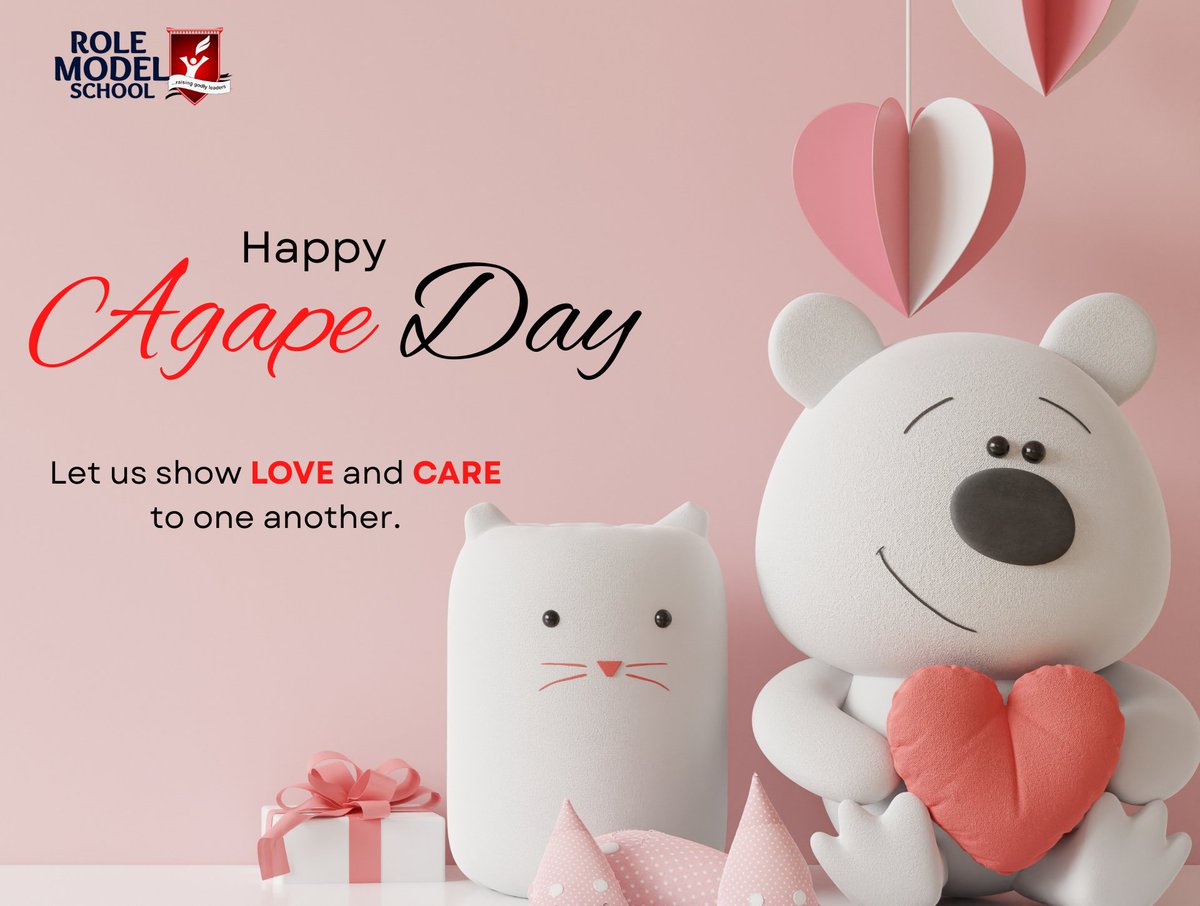 RolemodelSchool's tweet photo. Agape: God's love is the template for true, and it's given to us as our eternal gift. We celebrate God's love today.
#rolemodelschool
#agapeday https://t.co/qPjN08CUEq