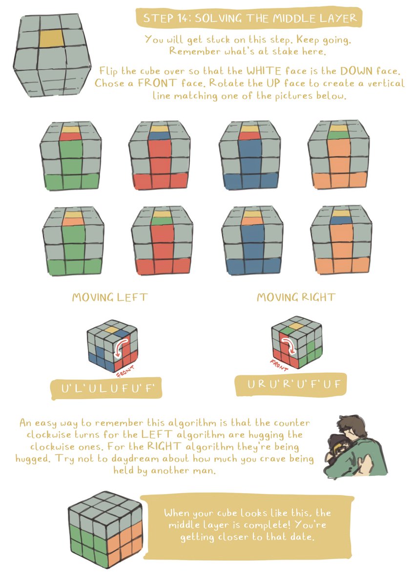 how to solve a rubik's cube 💕 (2/4)