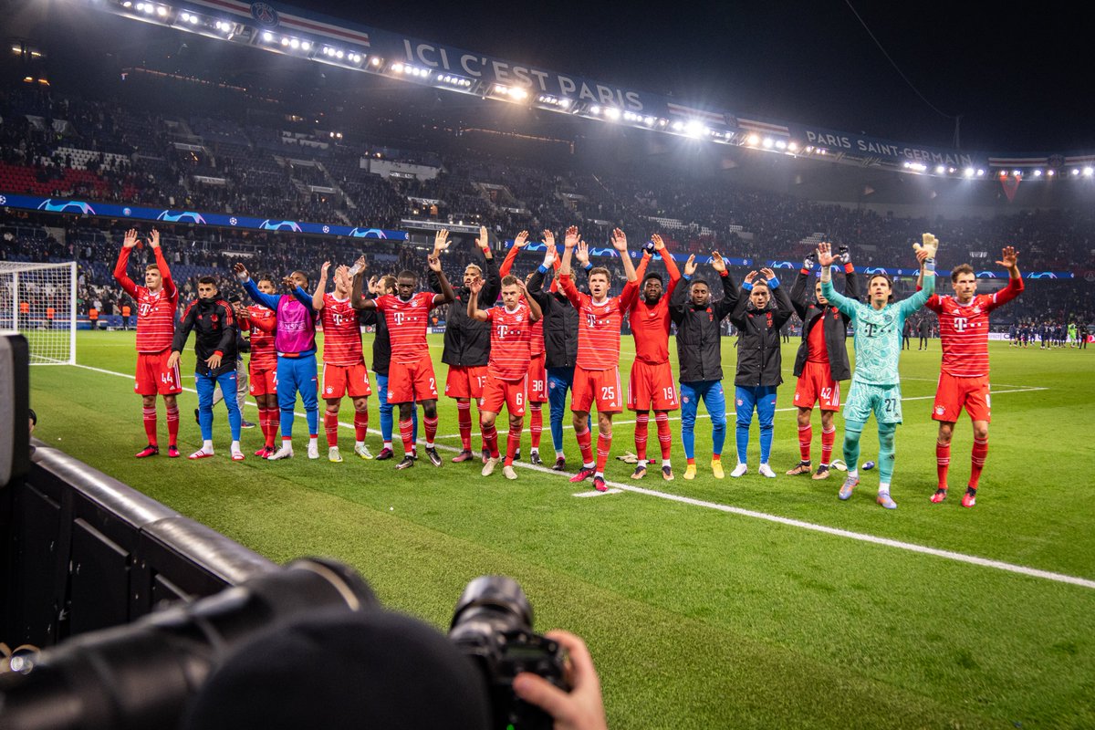 AUSWÄRTSSIEG! 🙌🙌🙌 #PSGFCB #UCL #MiaSanMia #FCBayern