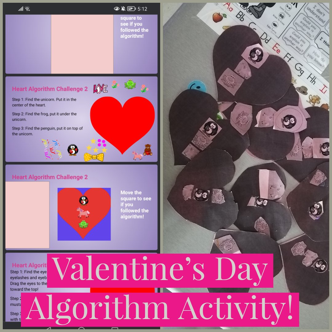 Happy Valentine's Day! The heart algorithm was super fun! 💘 @CSforAllNYC @ValerieBrock24