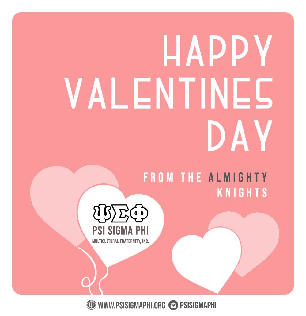 PSP_1990's tweet photo. Happy Valentine’s Day To All! 🤍
#PsiSigmaPhi https://t.co/jqaj5gTLbM