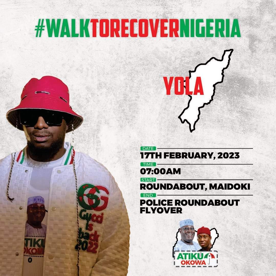 Yolaen #walktorecovernigeria @Dj__Atom @Dj_Abba @Yola_Twitta @Abubakar__Abba @yola_connect