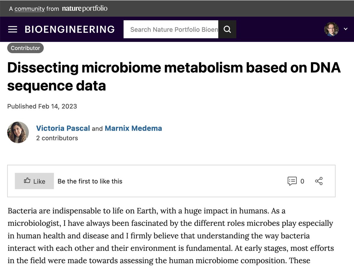 Here you can read <a href="/VictoriaPascal_/">Victoria Pascal</a> 's blog detailing the story about how her gutSMASH paper came together:
bioengineeringcommunity.nature.com/posts/dissecti… 
<a href="/NatureBiotech/">Nature Biotechnology</a>