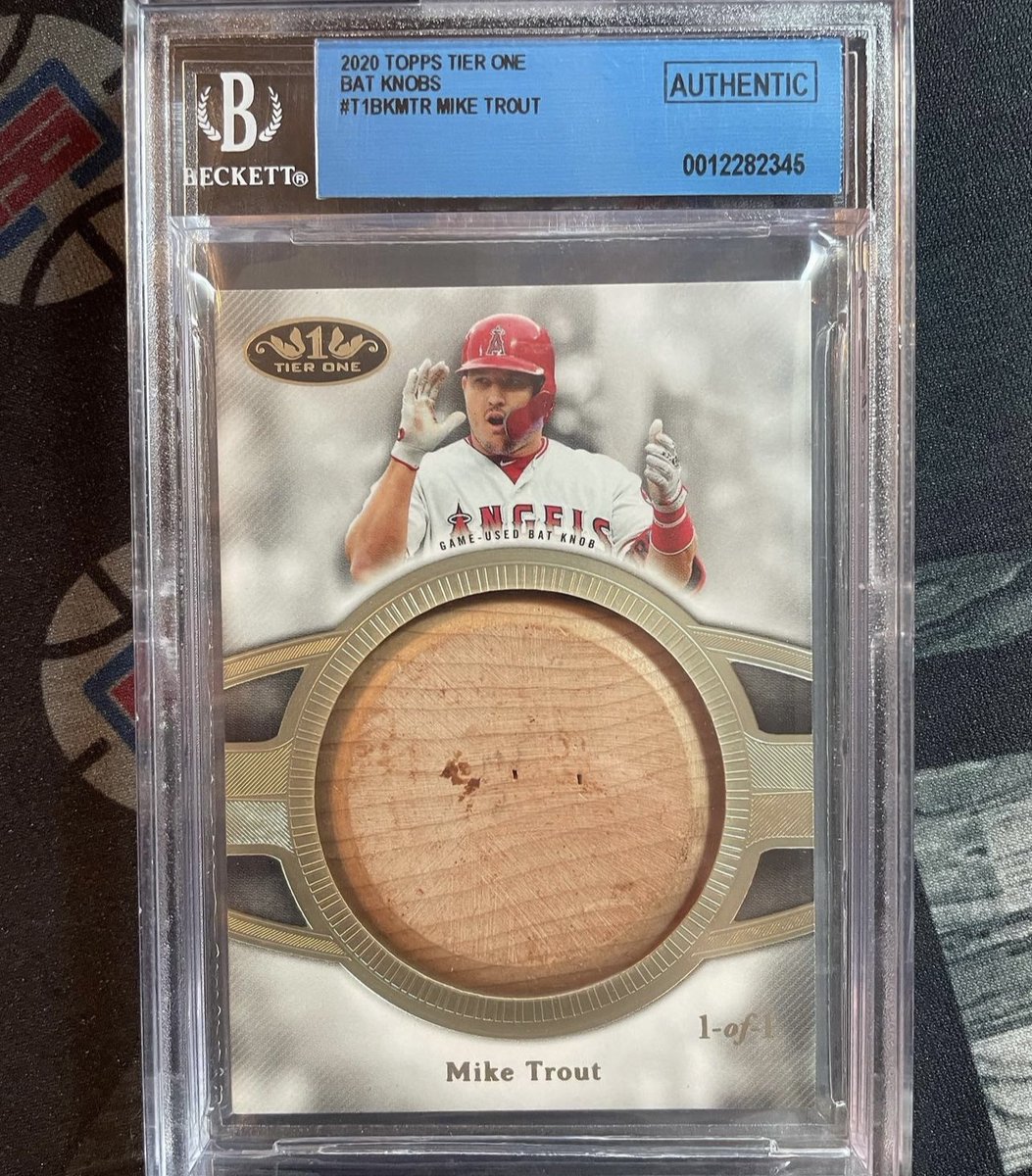 Best Cards Ever 🏆 on Twitter "A pair of 1/1 Mike Trout gameused bat