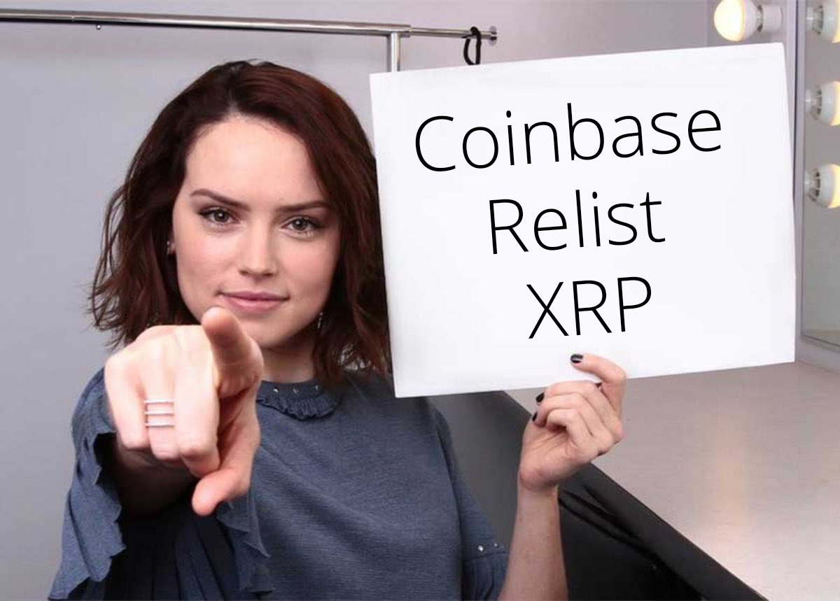 Coinbase relist #XRP 👈🏼