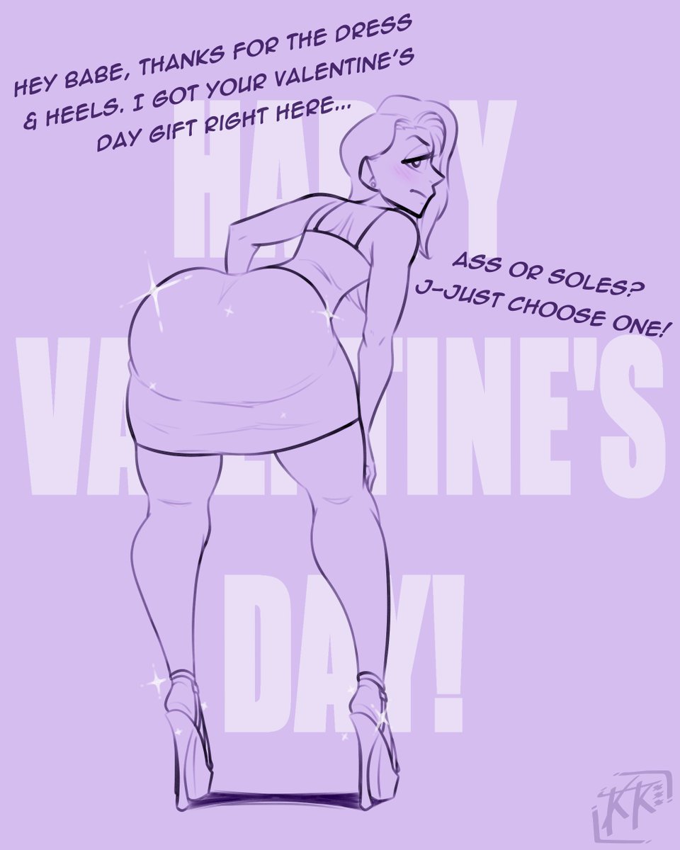 Choose ONE! Valentine's Day gift for <a href="/lucykitten01/">Lucykitten01</a> 
#nsfw #nsfwart #booty #feet #footfetish #ValentinesDay