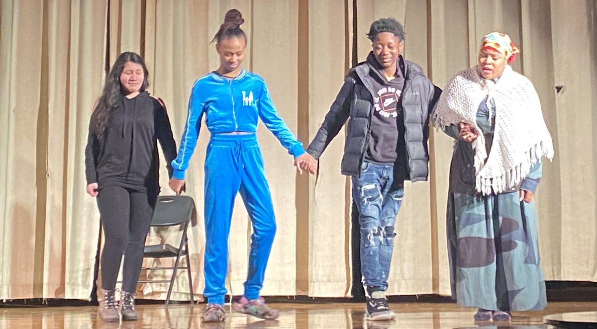 Our 7th grade students were inspired by the history & legacy of Harriet Tubman, beautifully shared by Christine Dixon. Such a moving, emotional performance! @Dreyfus49 @DrMarionWilson @CChavezD31 @Ms_Nat_Lawrence @Perkforthepeeps