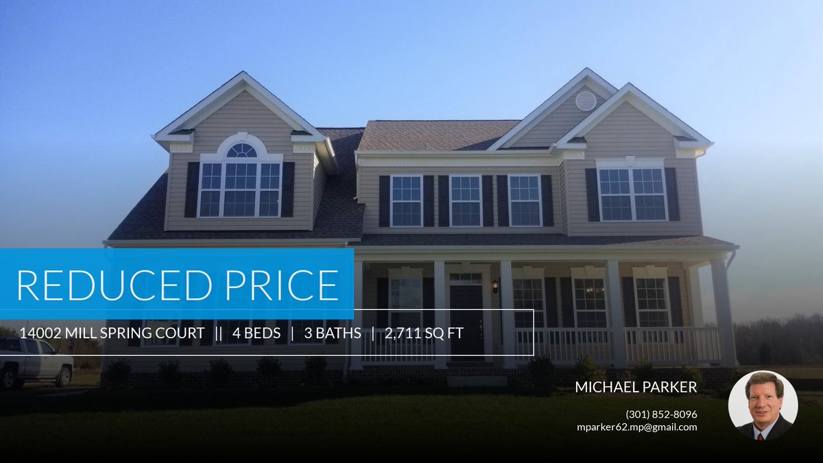 mparker62's tweet photo. 📍 Reduced Price 📍 This recently reduced home at 14002 Mill Spring Court in Bryantown won't last long, so, don't wait to set up a showing! Reach out here or at (301) 852-8096 for more information! https://t.co/lYVT4Ijp8v https://t.co/VhWtMnUxT5