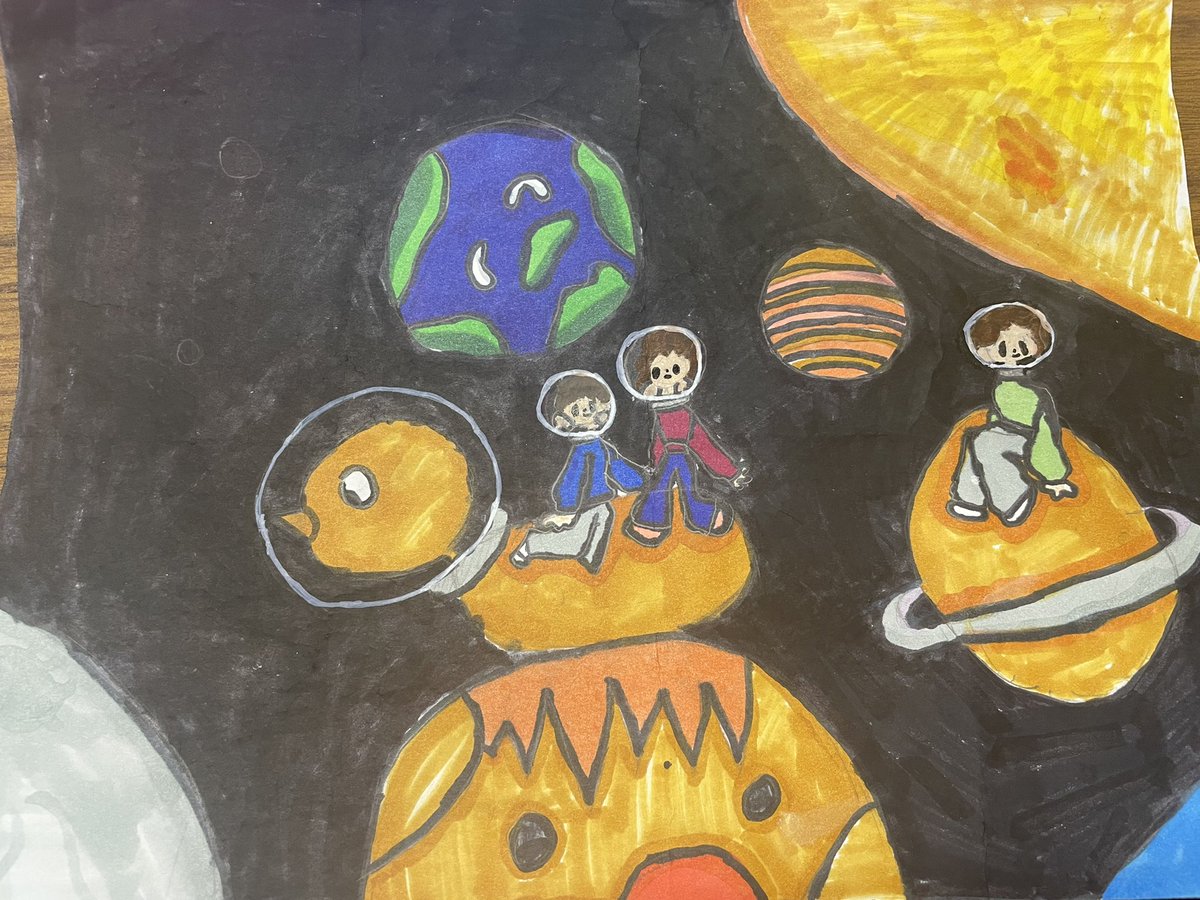 AmberSeale3's tweet photo. My students are far out! They made me Valentines gifts that are out of this world! 😉 🌎 ❤️ @Lorena_Elem https://t.co/kG1hE5sJQu