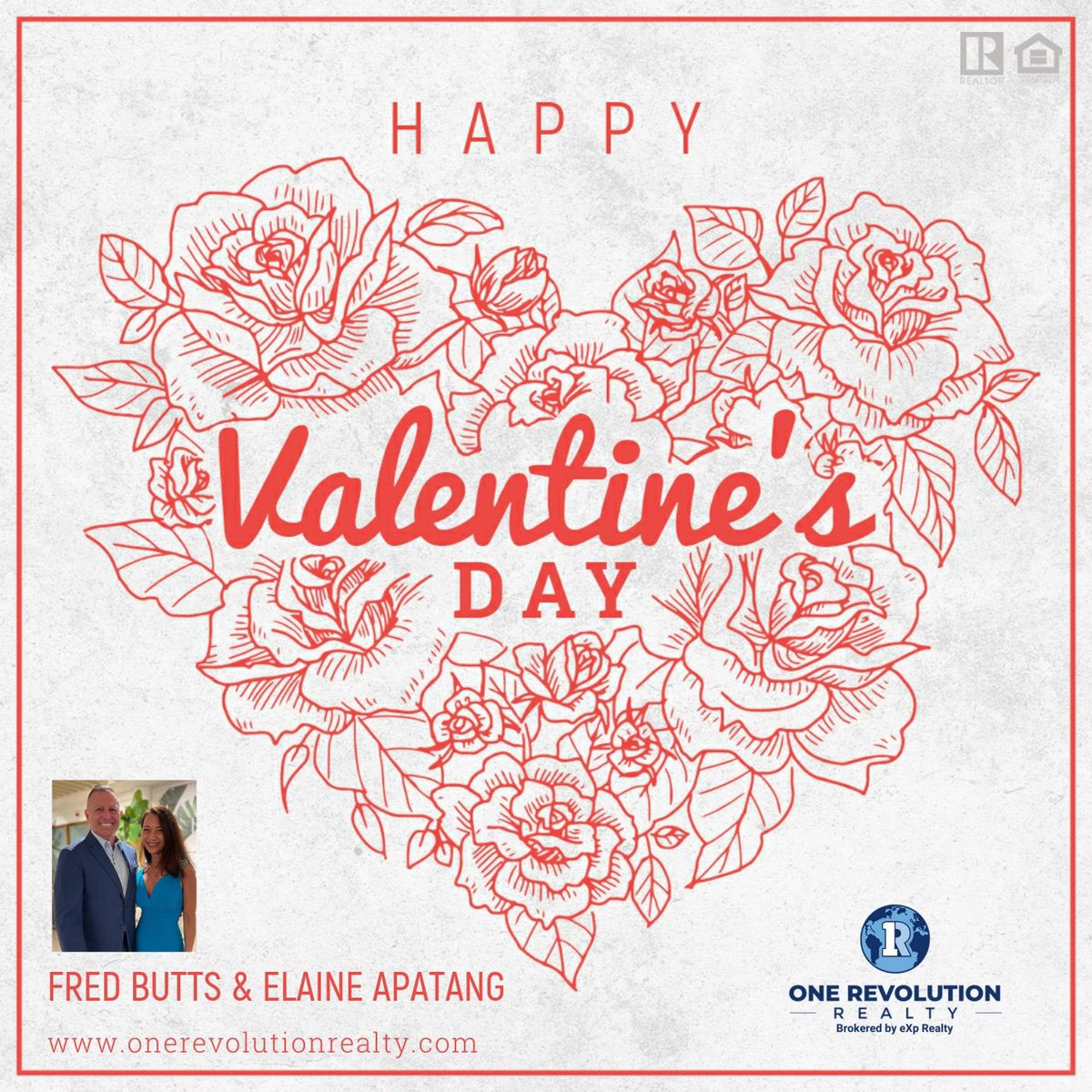 HAPPY VALENTINE'S DAY from Fred and Elaine ❣️
#valentinesday #love #loveyouragents #usa #newhampshire #nhrealestate #seacoastnh #portsmouthnh #mainerealestate #realestate #onerevolutionrealty #fredbutts #realtor #realestateagent #listingagent #buyersagent #exprealty #wecanhelp