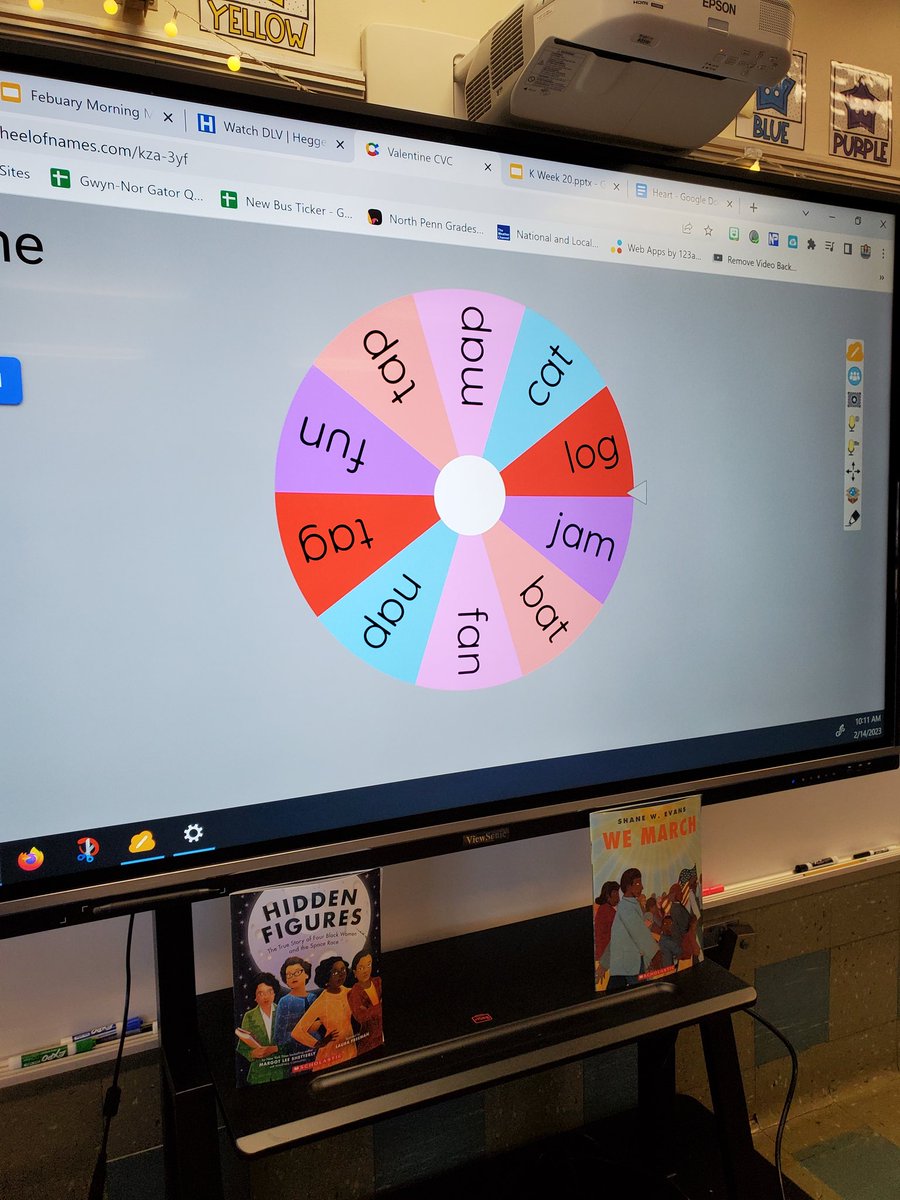 tmcdanielNPSD's tweet photo. Happy Valentine's Day from this crazy crew 💗 We did a lot of fun activities, but this CVC word activity was our favorite by far. Spin the wheel, tap out the word and write it in the heart! #kindergartenteacher #teachersoftwitter https://t.co/f7aW8CcubD