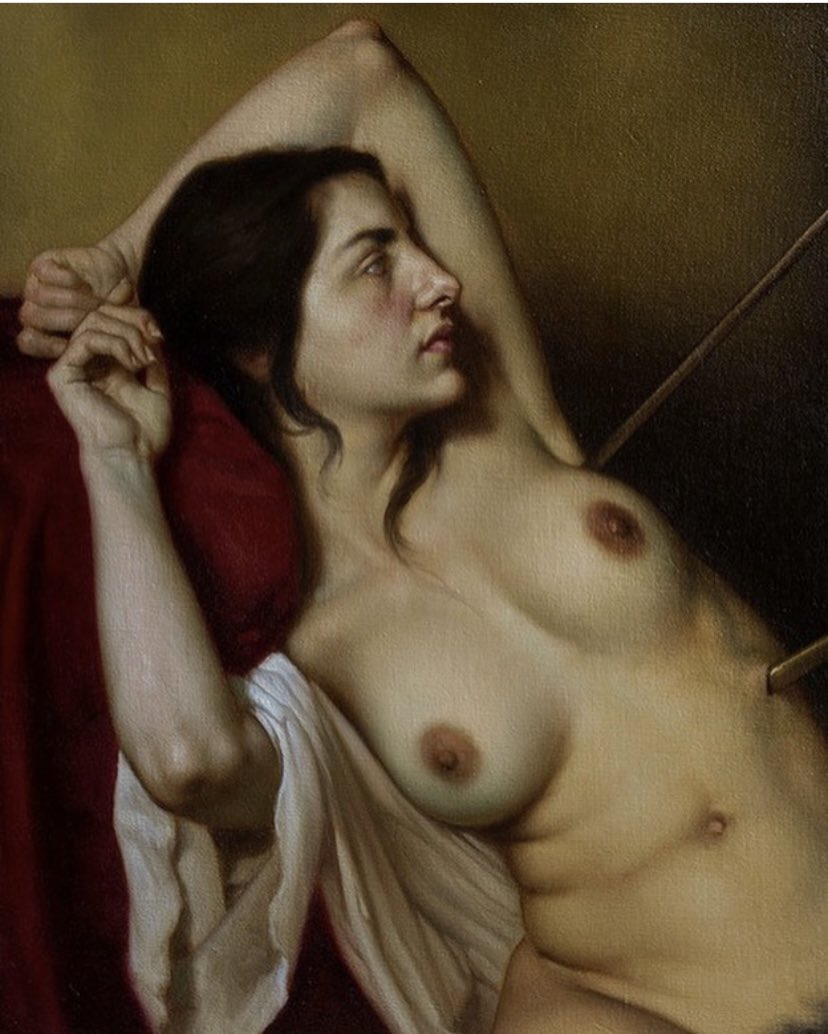 AnnaleaMagill's tweet photo. By Roberto Ferri, I love discovering a an artist Iβve not heard of before and feel such emotion in his outstanding work #artgeek #favoritepasttime #discovermore #italianart https://t.co/OYbPwoH4fn