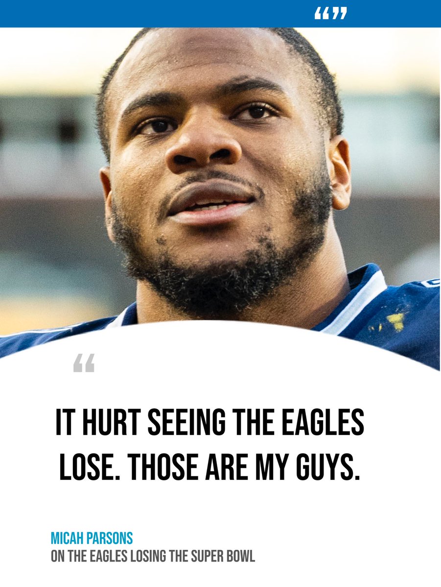 Micah Parsons isn’t taking the Super Bowl loss well 👀