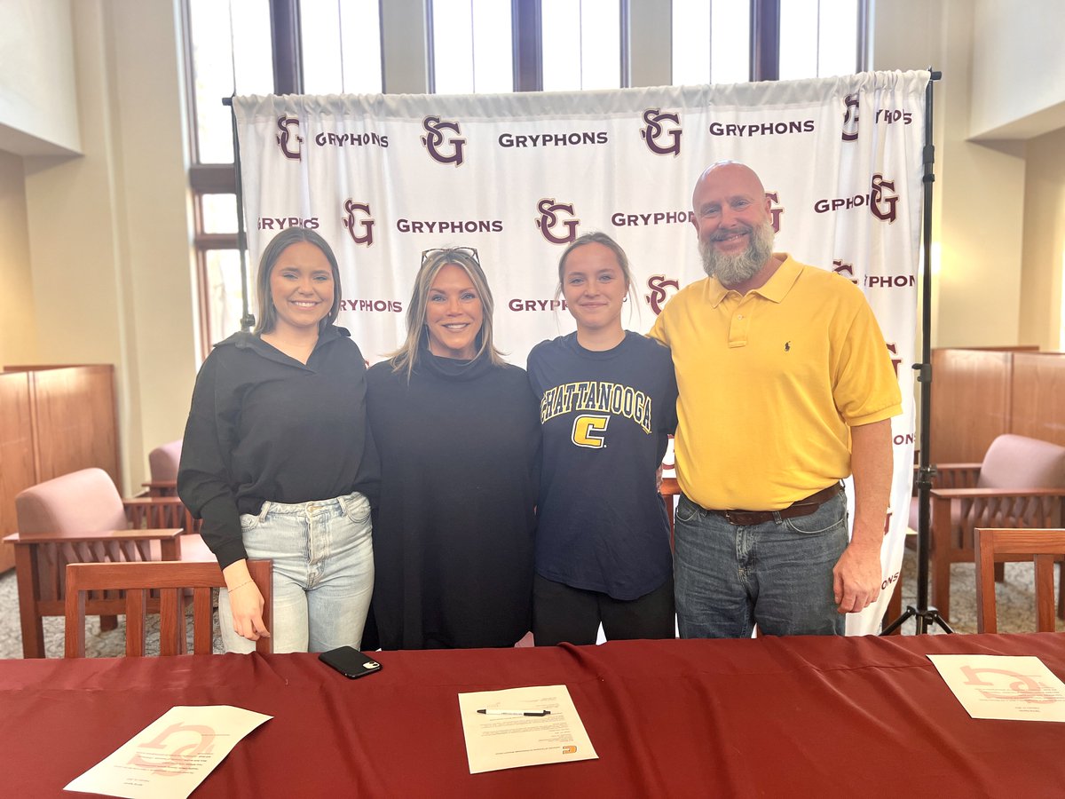 SGISGryphons's tweet image. Congratulations to Mary Beth Skelton '23, who signed her letter of intent to continue her athletic career at the University of Tennessee Chattanooga. Mary Beth is a leader on and off the soccer field. She was a THSSCA Senior All-Star, where she was the MVP. 1/2
