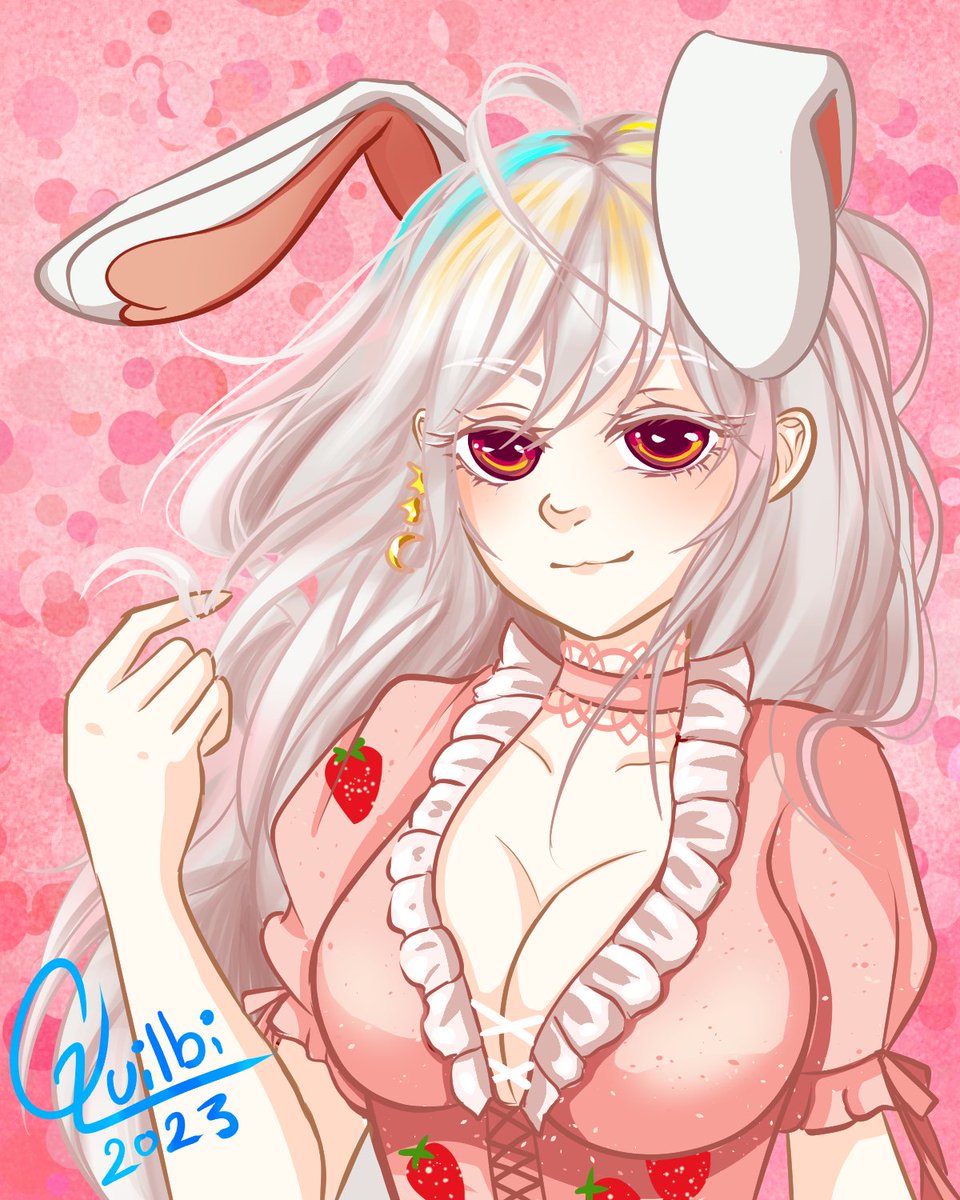 Qw1bblez's tweet photo. Congratulations to @FredmanFtw for winning my art giveaway! As requested, here's a drawing of the amazing @UsaUsaChu :3 Happy valentines day all!

The next giveaway will be when I hit 80 follows!

#Vtuber #fanart #Giveaway https://t.co/DZRdKtpIC3