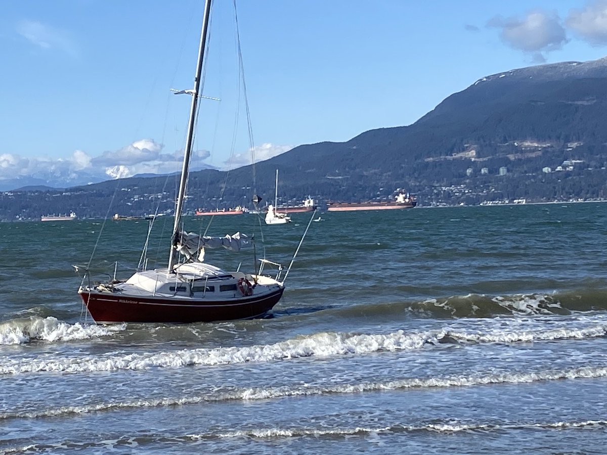 ⁦<a href="/GlobalBC/">Global BC</a>⁩ ⁦⁦<a href="/KGordonGlobalBC/">Kristi Gordon</a>⁩ Just another sailboat on zkits beach today…
