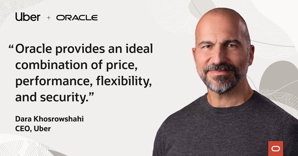 OciSecExpert's tweet image. Learn more about @Oracle's new strategic cloud partnership with @Uber: social.ora.cl/60193Wi69
#oraclecloudinfrastructure #cloudnetworking #cloudsecurity