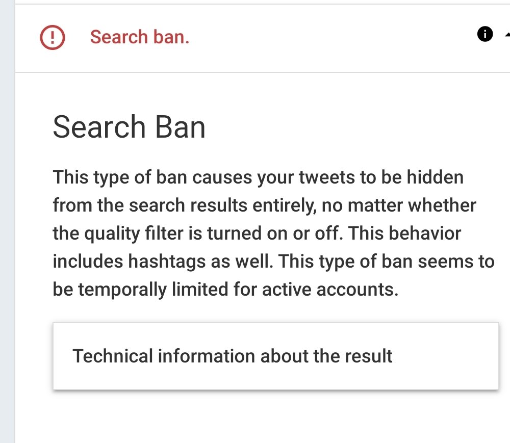 What the meaning of this censorship? @elonmusk 

#censorship #dissent #politicaldissent
#ResistTheSlaveMind #Shadowbanned

If anyone interested in checking their status.  shadowban.yuzurisa.com