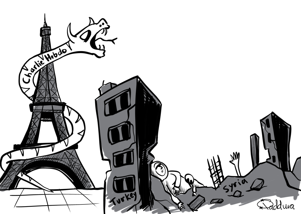 Ahmad Qaddura Cartoon on Twitter: "ردي على كاريكاتير شارلي ابدو الذي