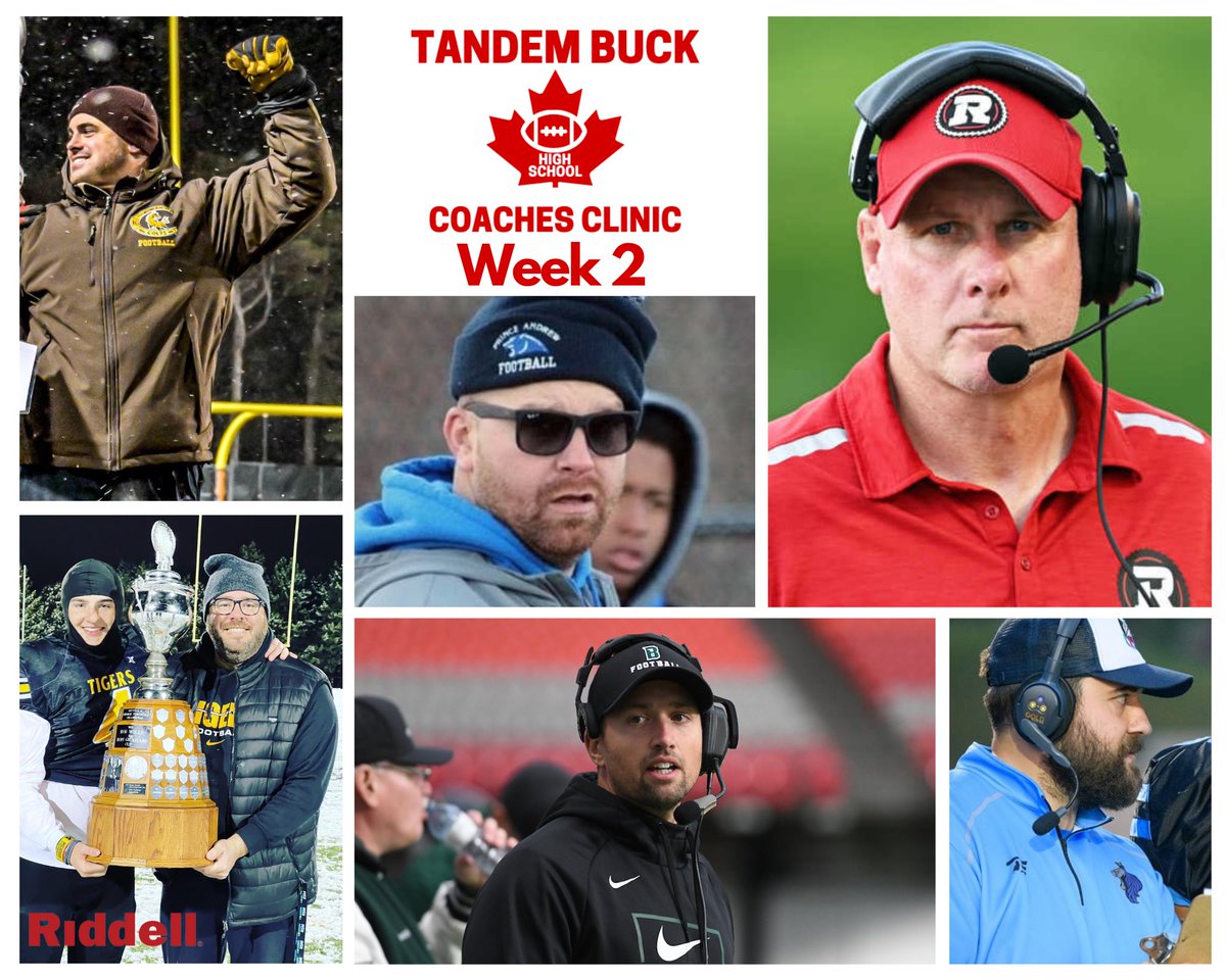 Going out with an awesome lineup this Thursday! Sign up for free coaching clinic at TandemBuck.ca <a href="/BatemanFootball/">Bateman Football</a> <a href="/WoodlawnFB/">Woodlawn High Football Official 🇨🇦</a> <a href="/football_korah/">Korah Football</a> <a href="/CoachGarbYMM/">Kevin Garbuio</a> <a href="/PaulLaPolice/">Paul LaPolice</a> <a href="/jcplante67/">Jean-Charles Plante</a> <a href="/FMCSDSaints/">FMCSD Saints Football Team</a> <a href="/realdavidmills/">David Mills</a> <a href="/FballStmatts/">STMTigersFBALL</a> <a href="/CFLonTSN/">CFL on TSN</a> <a href="/onhsfball/">ONHSFBALL</a> <a href="/FootballOntario/">Football Ontario</a>