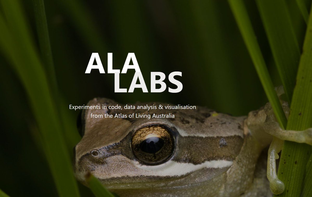 ✨ We've freshened up #ALALabs with an ALA-Lab-orate makeover! 🐸 Check out the new look & catch up on any how-to articles you might have missed! ➡ labs.ala.org.au #dataviz #rstats #QuartoPub