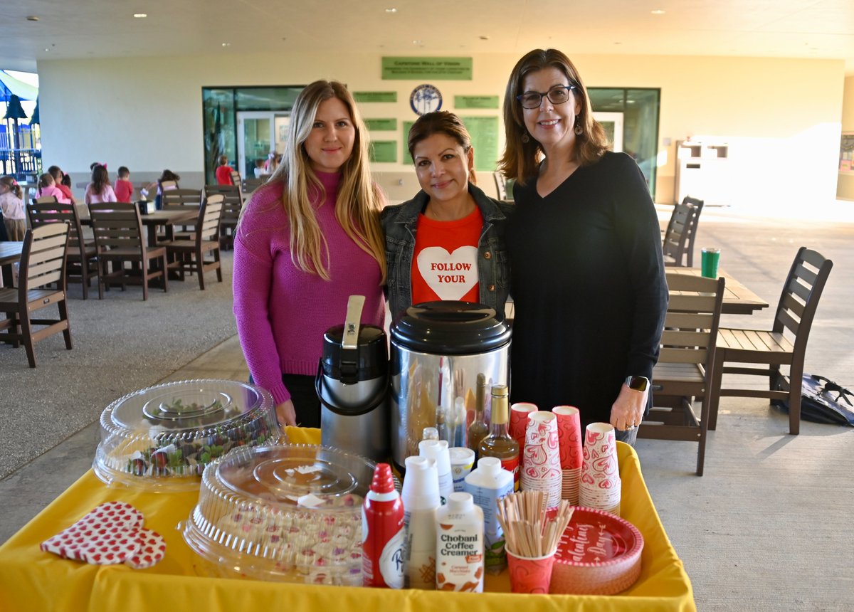 ThePineSchool's tweet photo. Members of the PINE Parents Association Board were definitely showing our faculty plenty of Valentine’s love as they brought around a coffee/tea cart complete with petits fours and chocolate covered strawberries. #PineSchool #PineCommunity https://t.co/2zxLna2vik