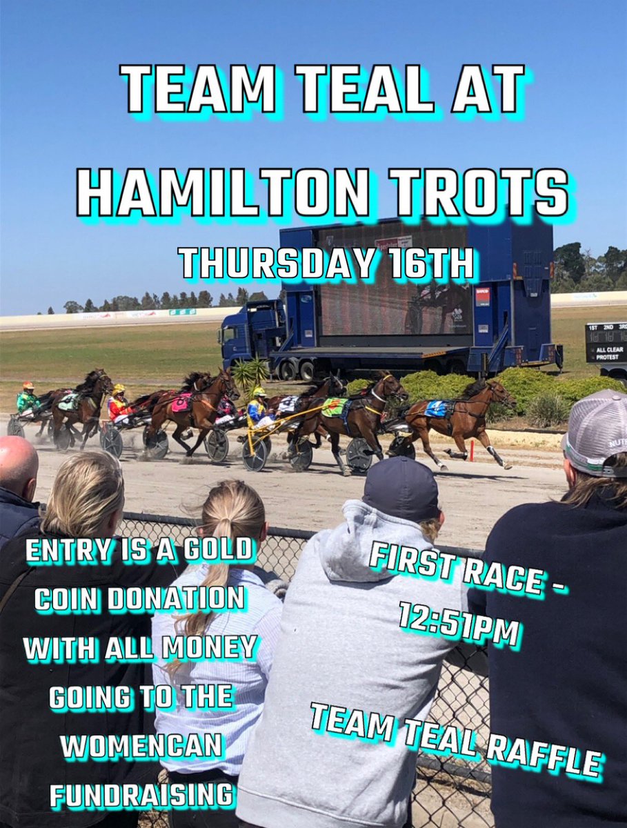 We are racing tomorrow!! 
Join us in cheering home the girls raising money and awareness for the team teal campaign! 💙
First race - 12:51pm