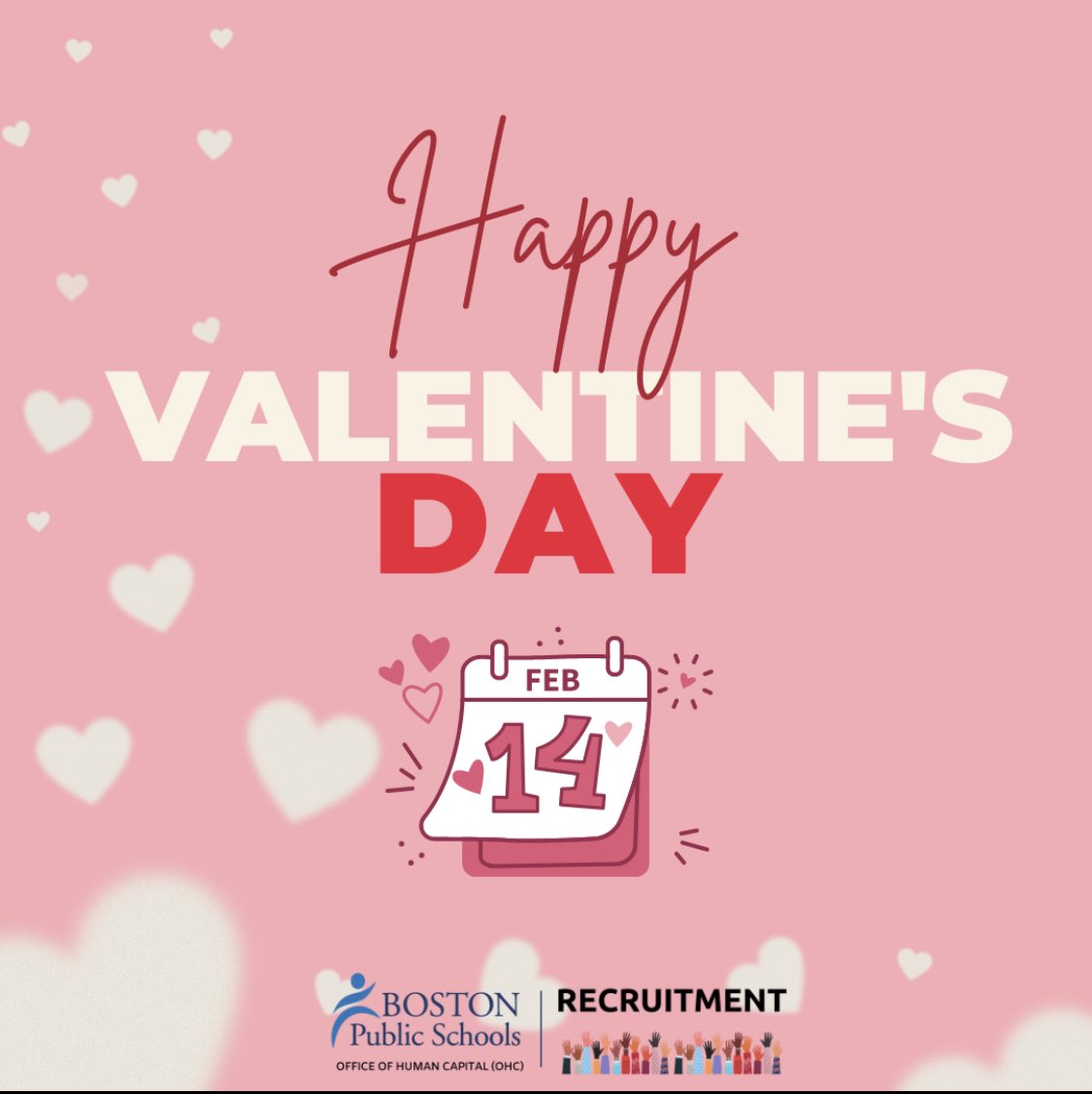 WorkAtBPS's tweet image. #HappyValentine's Day! Love is in the air! Enjoy the festivities and be sure to show one another love, not just day, but every day!
#BostonPublicSchools #BPSPride #ValentinesDay #Love