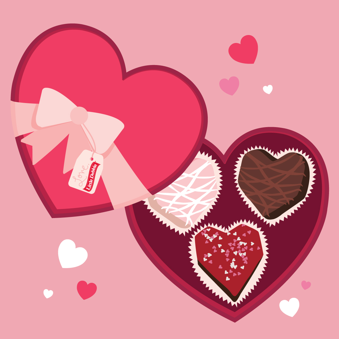 Share a treat that we've Baked with Love today! Happy Valentine's Day! #LittleDebbie #unwrapasmile #todaywebake