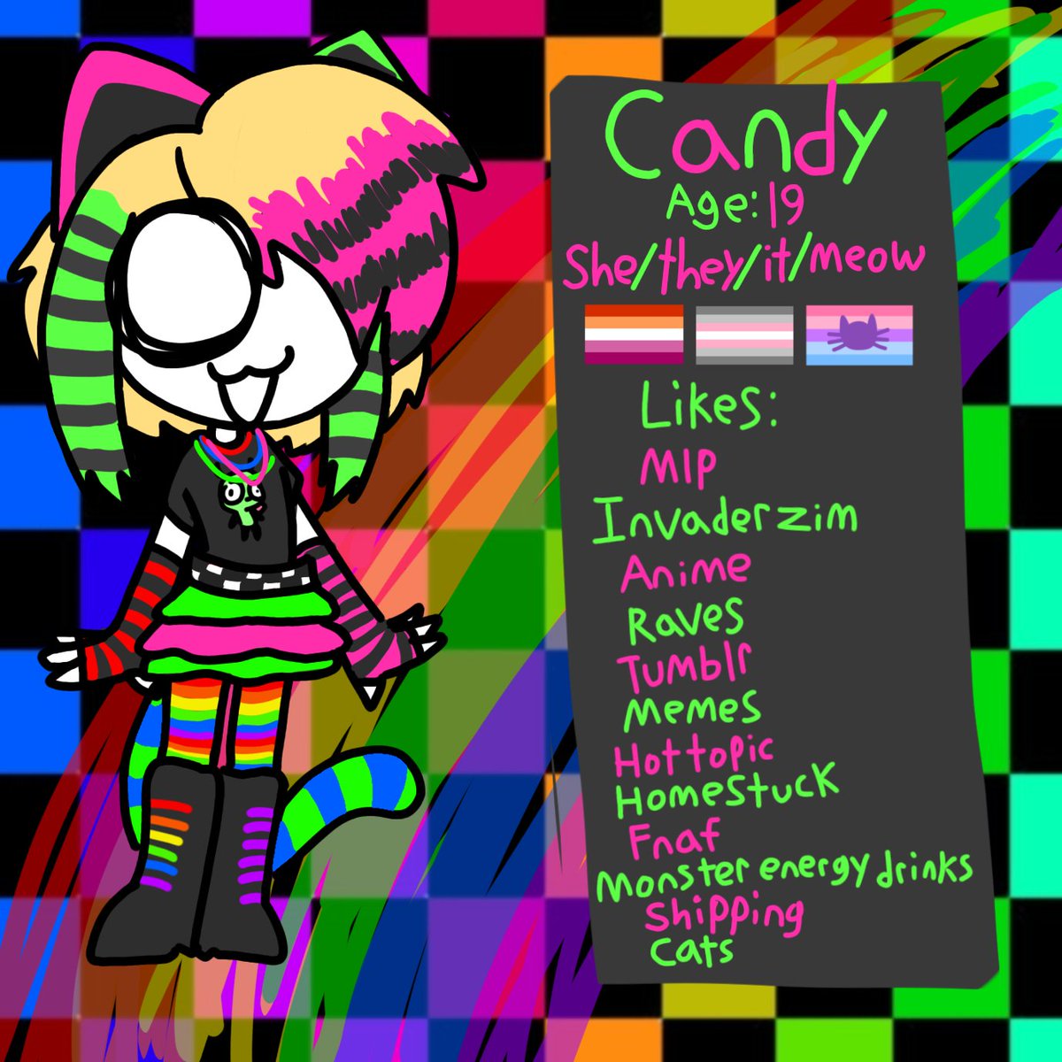 Elabejelly's tweet photo. // eyestrain 
Scenecore oc
#scene #scenecore #OC https://t.co/jYEXLTmI09