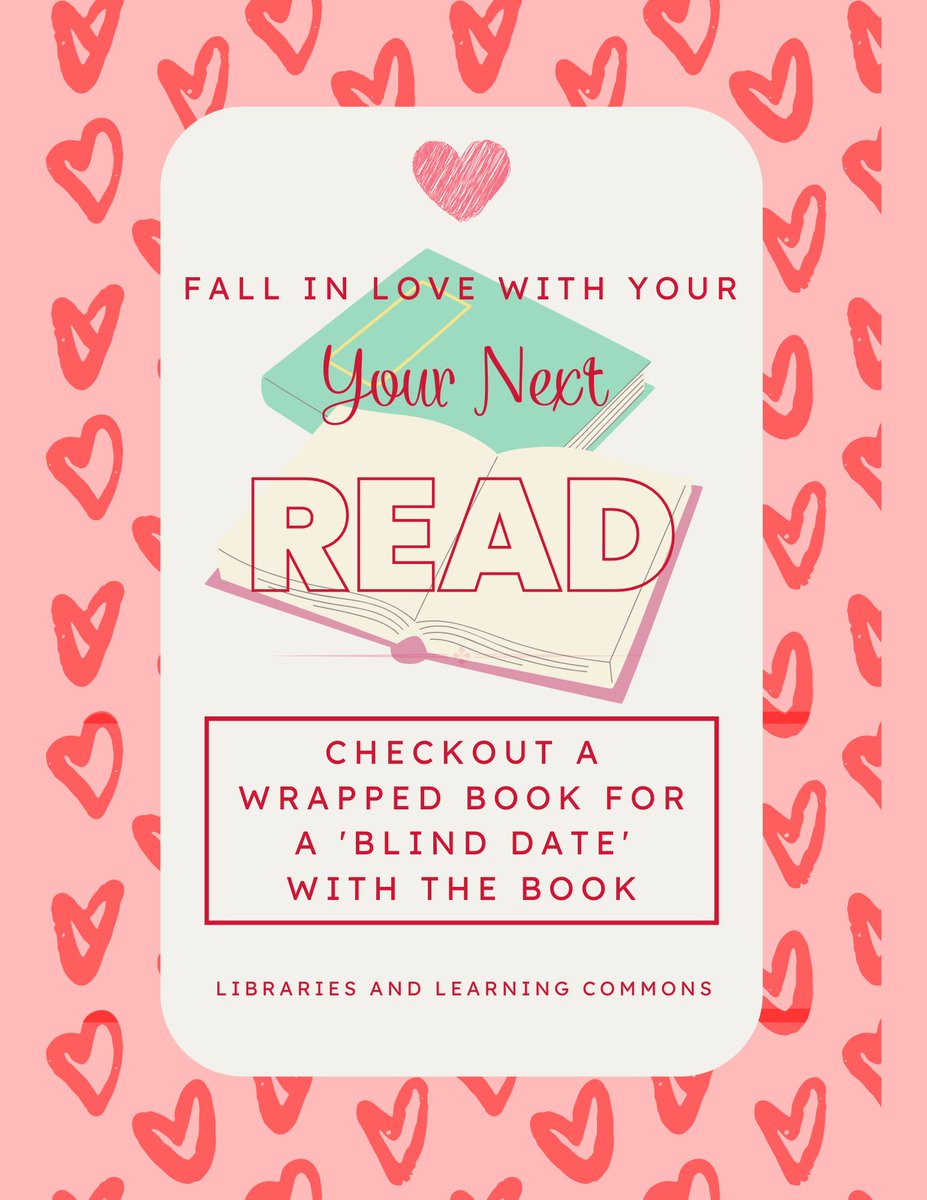 ULaVerneLibrary's tweet image. Fall in LOVE with your next read. Books are located in the front of the library.