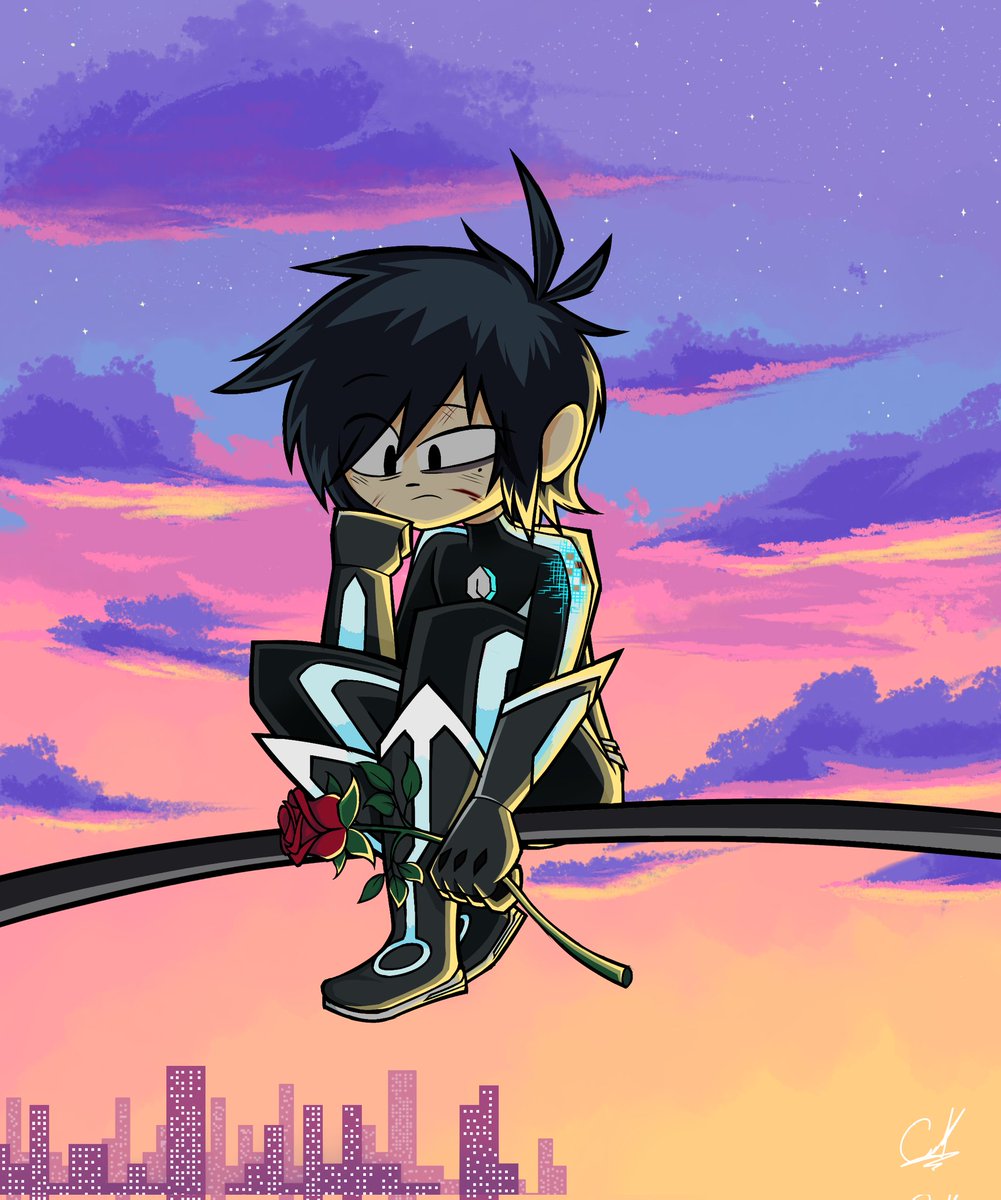 This was what I did for Valentine's Day, and the first drawing I do with this theme in fact, and the second I do with Shane Shepperton #digitalart #ilustration #14DeFebrero #DreamixComix #originalcharacter