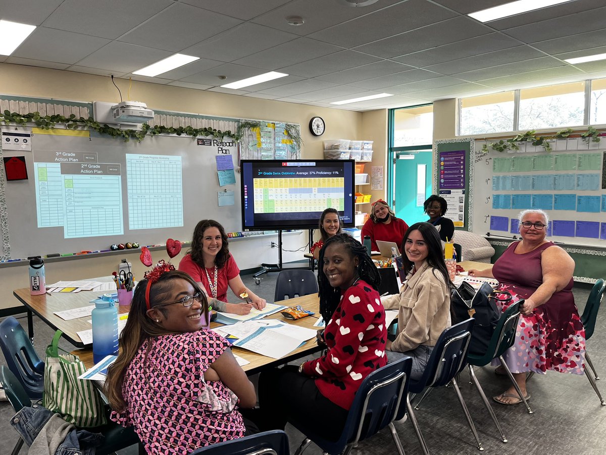 So much love for data this Valentine’s Day at @HCPSForestHills with our 2nd and 3rd grade math teachers. I’m so lucky to work with adults who care so much for kids! @TransformHCPS @HCPSElemMath1