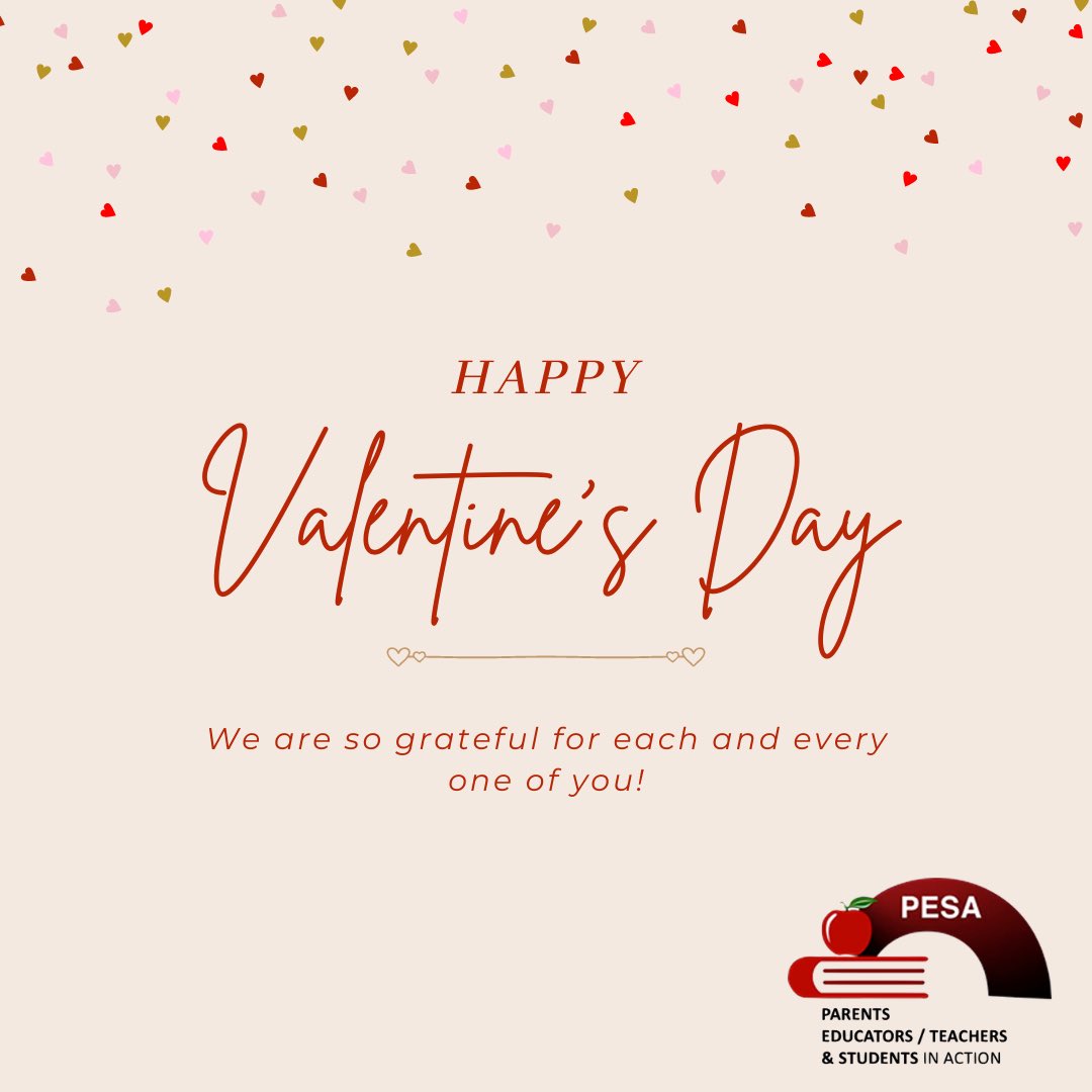 PESAinAction's tweet photo. Happy #Valentine's Day! Today we celebrate the #love, friendship, and admiration we have for one another. We love what we do because of the amazing #communities we are in and the partners we get to work with every day. https://t.co/3ApHPjQVei