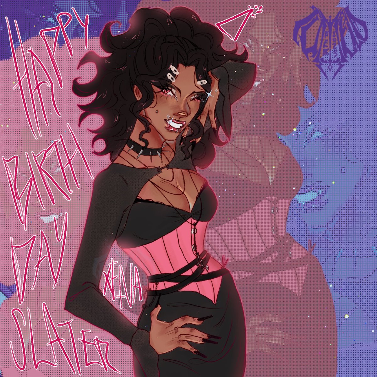 tumehloo's tweet photo. Tell her happy birthday guys tell the cute goth girl happy birthday…go on I’ll wait.
#classhhazard #oc #art https://t.co/cdSAE0XZRA