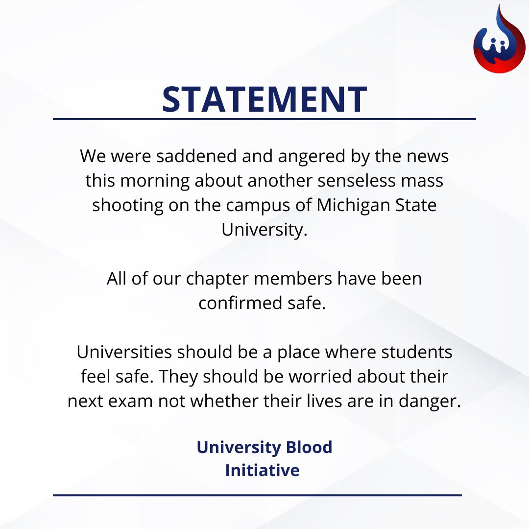 University Blood Initiative tweet media