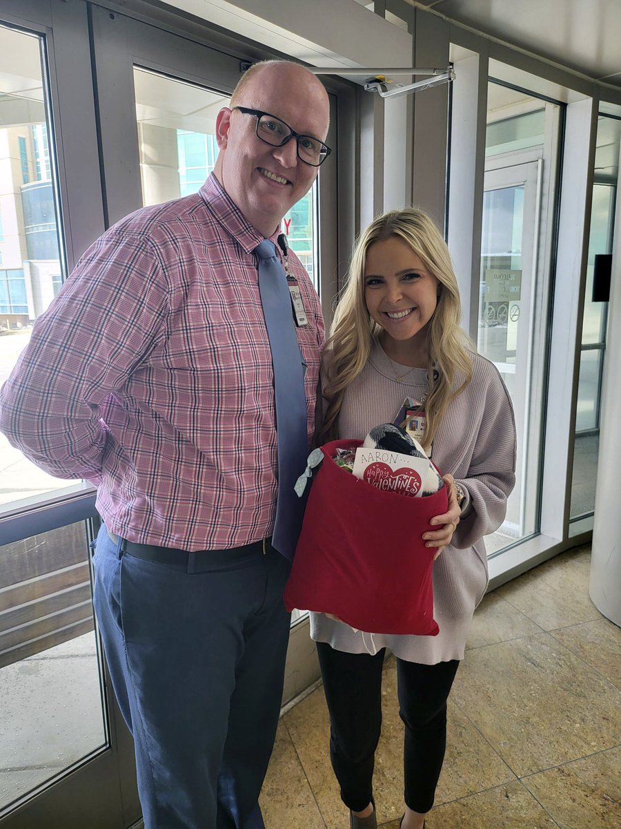 huntsmancancer's tweet photo. Our pediatric patients have a special place in our heart every day, but today we got to show them how much they mean to us. Our child life specialist, Abbie, and Chris in Volunteer Services teamed up to give each child that came in today a special Valentine's Day package ❤️ https://t.co/h66NvFNzVc