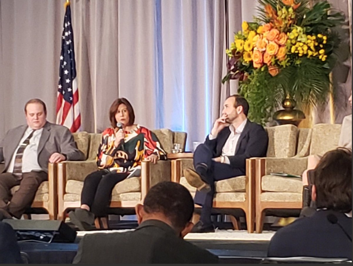 EC Senior Director of Policy Anne Blair <a href="/EnergyBlair/">Anne Blair</a> speaking on the panel First Do No Harm: Siting #EVCharging Infrastructure at #NARUCwinter23!
