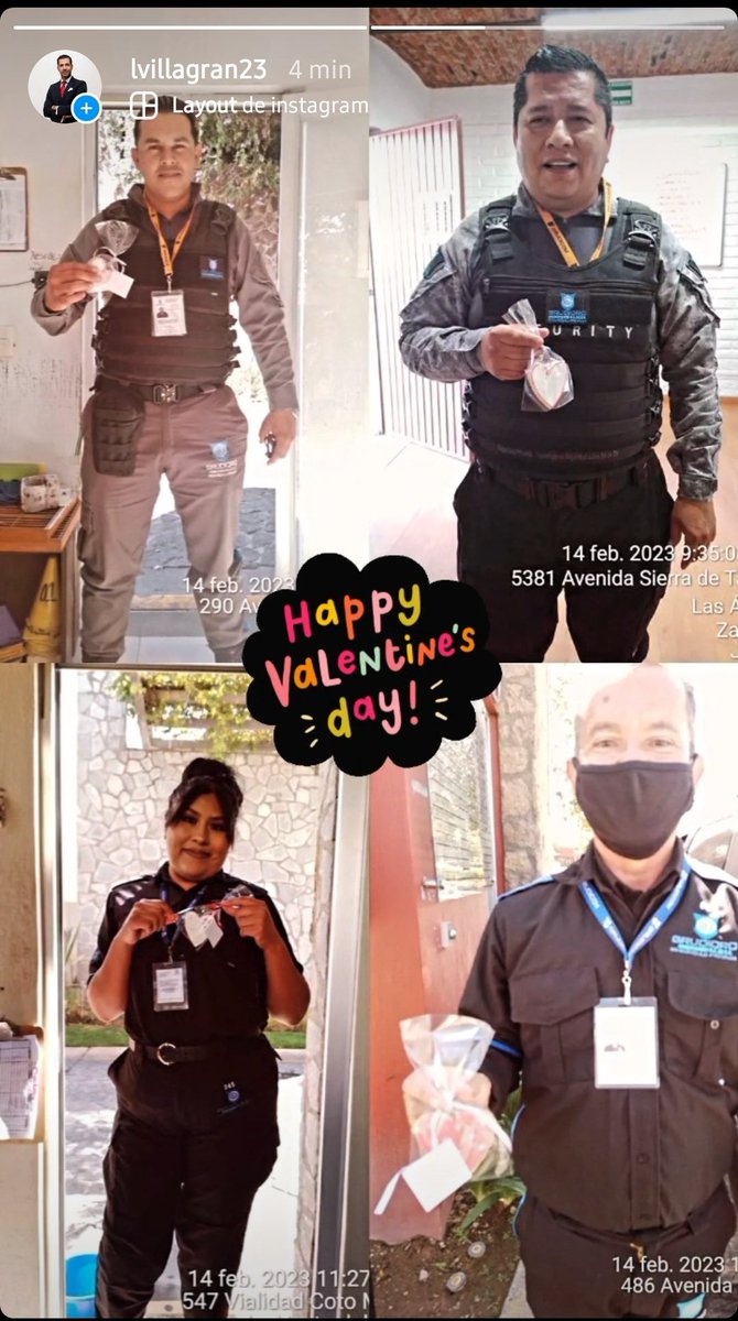 LVillagran23's tweet photo. Feliz día de San Valentin.... aprovechamos para agradecer a todos nuestros colaboradores por el gran esfuerzo que realizan a diario para mantener los activos de nuestros clientes a salvo. 
"Apasionados Por Tu Tranquilidad"
#SeguridadPrivada
@GRUDICOM 
@GrudicomCDIO https://t.co/2GYlczsbbb