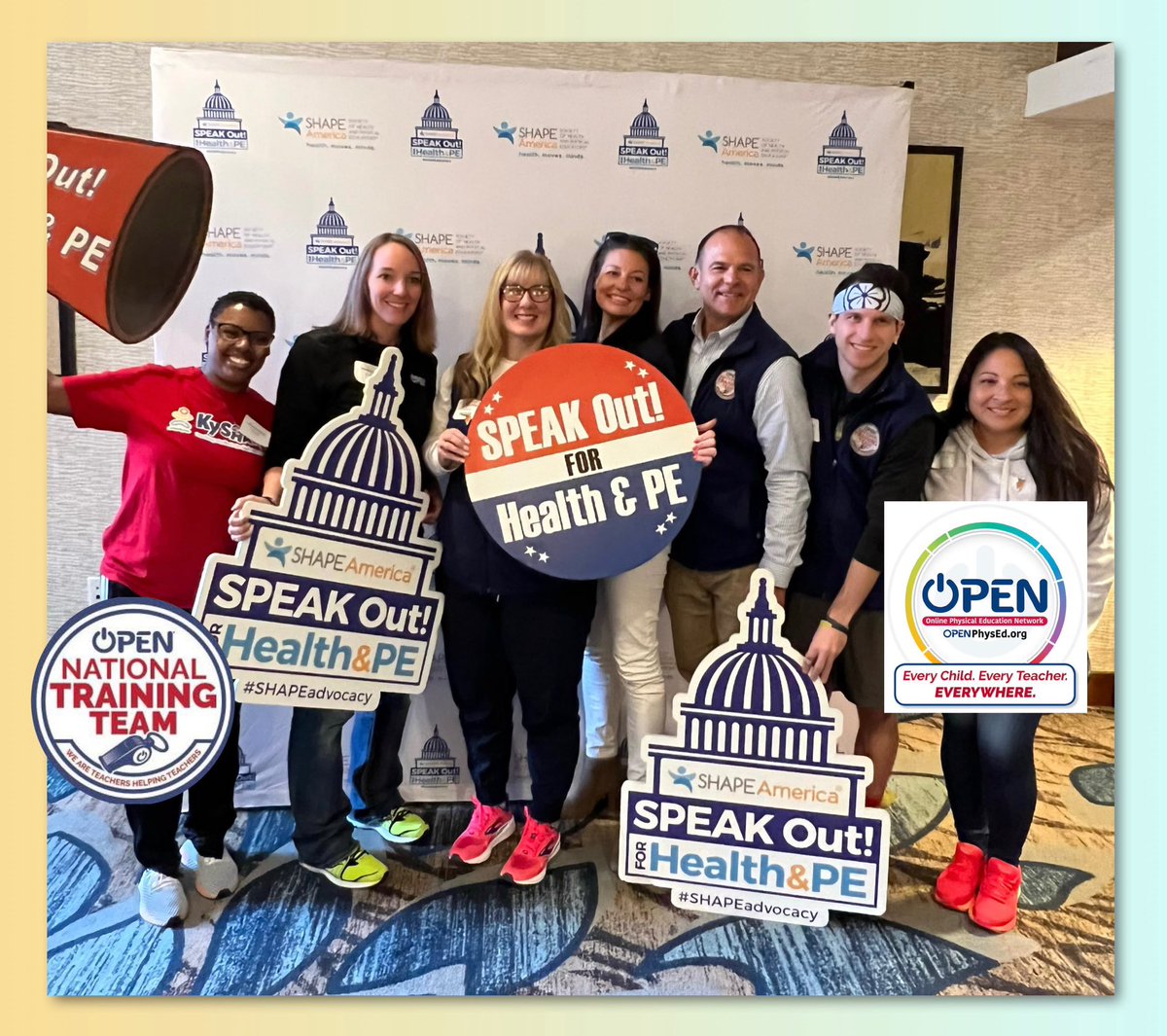 OPEN Phys Ed (@openphysed) on Twitter photo Our OPEN National Trainers are representing their states at #SpeakOutDay with <a href="/SHAPE_America/">SHAPE_America</a>! Ready for Capitol Hill tomorrow! #SHAPEadvocacy Our OPEN National Trainers are representing their states at #SpeakOutDay with <a href="/SHAPE_America/">SHAPE_America</a>! Ready for Capitol Hill tomorrow! #SHAPEadvocacy